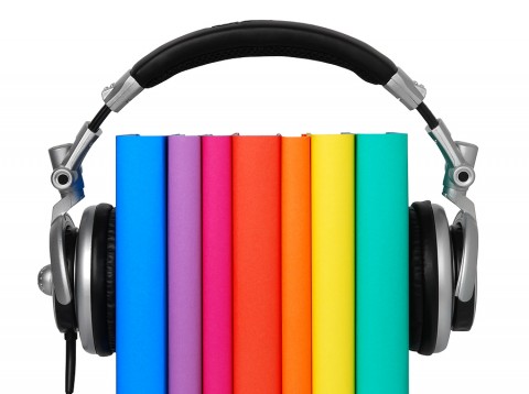 books with headphones