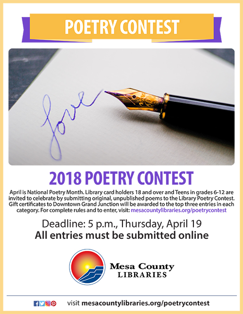 Poetry Contest flier