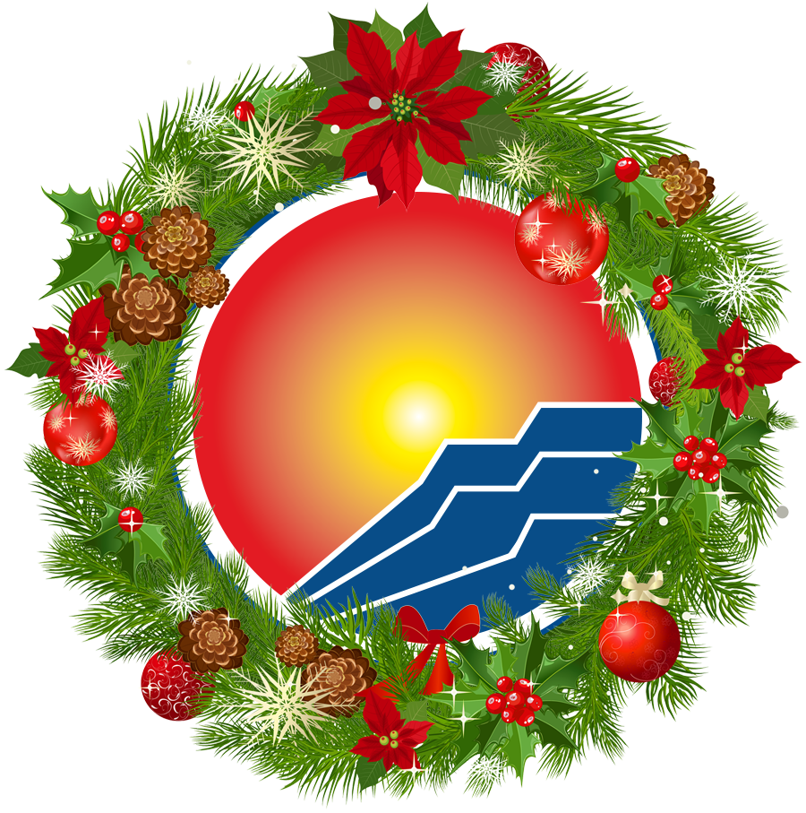 Library logo surrounded by wreath