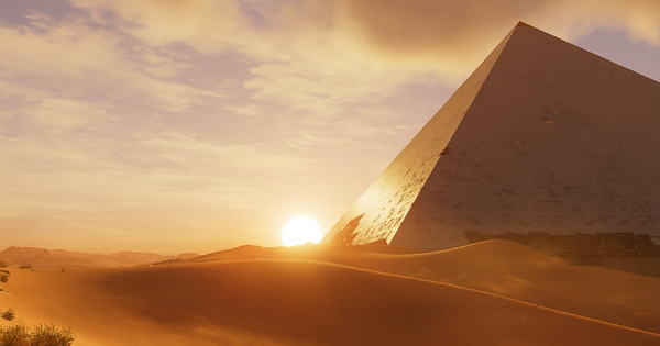 Picture of Egyptian Pyramid from Video Game