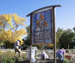 Picture of the Discovery Garden sign