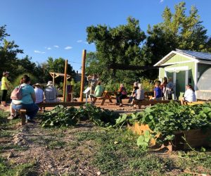 Picture of a composting event in the Garden