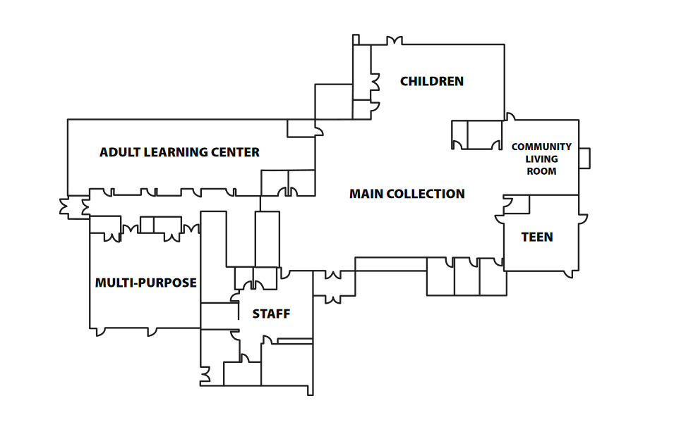 New floor plan of the Clifton Branch