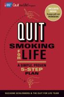 Quit Smoking for Life: A Simple, Proven 5-step plan by Suzanne Shlosberg