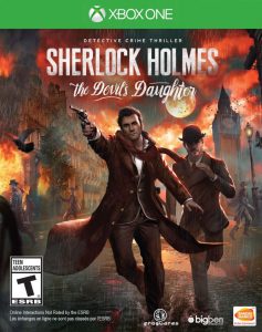 Library catalog link to Sherlock Holmes: The Devil's Daughter for Xbox One.