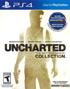 Library catalog link to Uncharted: The Nathan Drake Collection for PlayStation 4