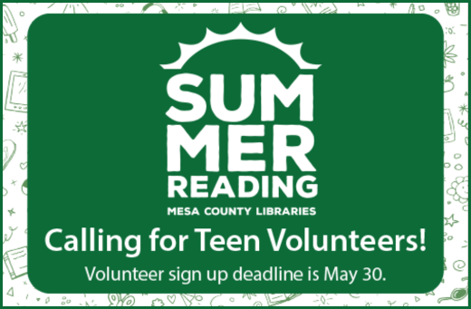 teen summer reading volunteer 2025