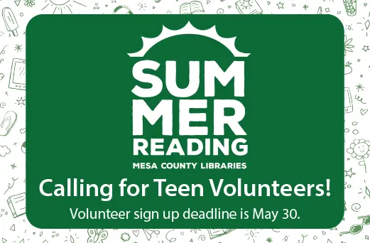Summer Reading Teen Volunteers needed