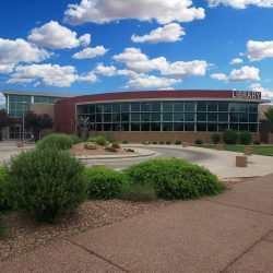 exterior shot of the central library